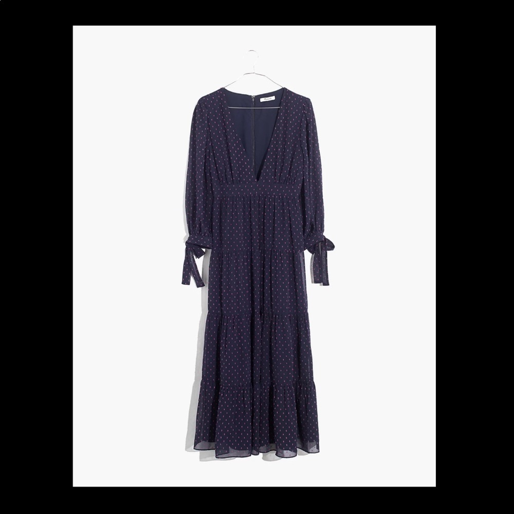 Madewell Tiered Dress in Clipdot
